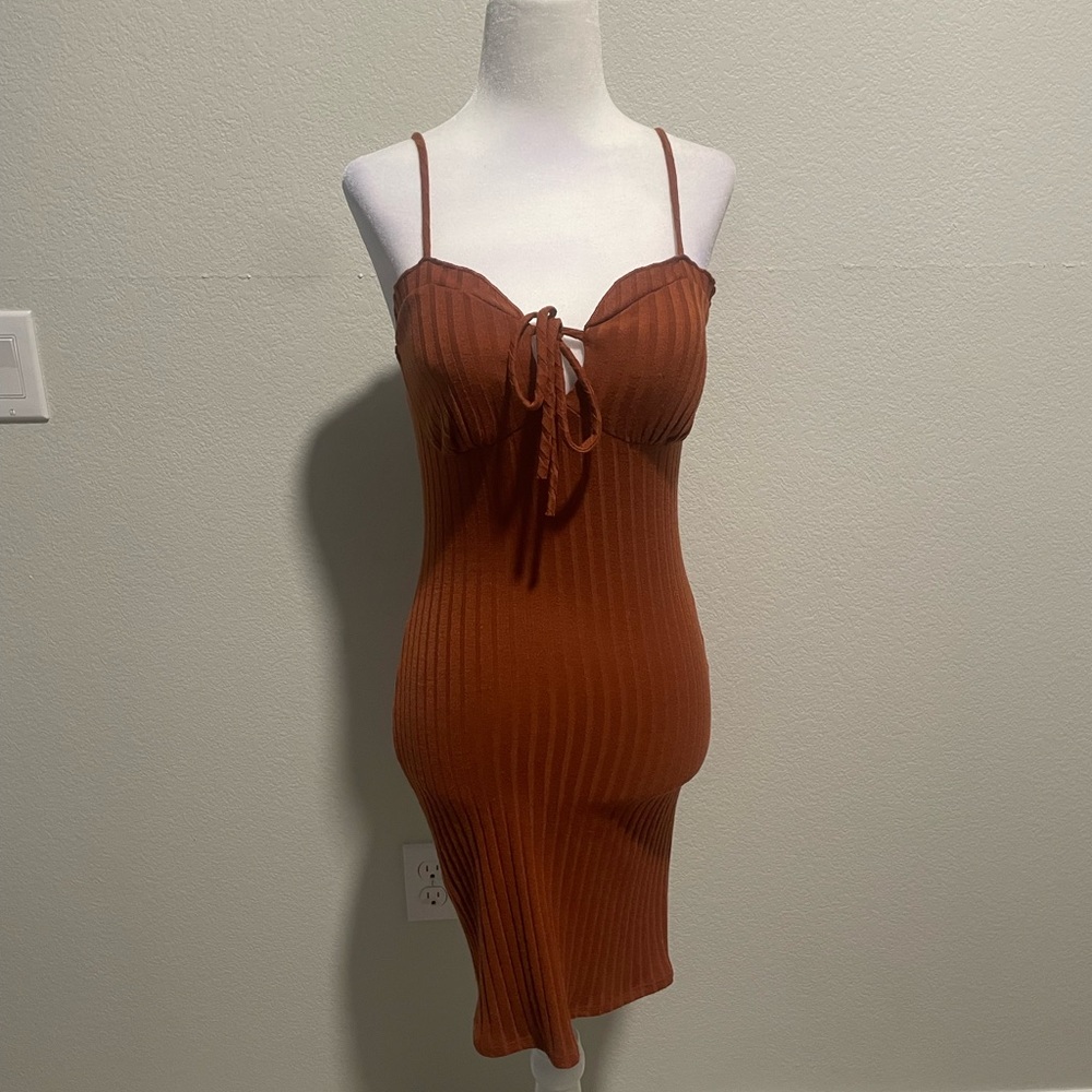 Brown papermoon mini dress